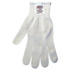 Cut Resistant Gloves, Kevlar, Small, White, 10 ga THK