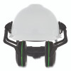 MSA 10190356 V-Gard Helmet-Mounted Hearing Protection Earmuff, 22 NRR, Black/Green