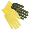 Cut Resistant Gloves, Kevlar, Small, Brown/Yellow, 7 ga THK