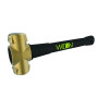 Wilton B.A.S.H 90616 Unbreakable Handle Brass Sledge Hammer, 6 lb, 16 in L