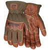 Cut Resistant Gloves, Mustang, Leather, X-Large, Brown