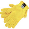 Cut Resistant Gloves, Kevlar, X-Large, Yellow, 7 ga THK