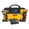 DeWalt DCK240C2 20V MAX* Cordless Combo Kit, 20 V, 2800 RPM