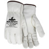 Cut Resistant Gloves, Leather, Large, Beige