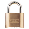 Master Lock 175 No. 175 Combination Brass Padlock, 5/16 in dia, 1 in L x 1 in W, Steel