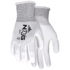 Gloves, Memphis, Large, Polyester, White, Knit Wrist Cuff