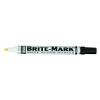 DYKEM 84003 BRITE-MARK Medium Permanent Paint Marker, Valve Action, White