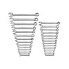 GEARWRENCH 81923 Surface Drive Combination Wrench Sets, 6 Points, Metric, SAE, Chrome, 28 Pc.