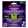 Disc, Pro Grade Precision™, 5 Inch Dia, 80 Grit, 10/PK, 9 PK/CS