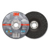 3M 7100141078 Silver Depressed Center Grinding Wheel, 5 in dia, 1/4 in, 7/8 in Arbor, 36 Grit, Precision Shaped Ceramic