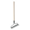 TRUE TEMPER 1881600 Eagle Bow Style Garden Rake, 14 in Forged Steel Blade, 48 in White Ash Handle