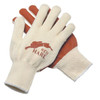 Gloves, Red Hare, Small, Cotton, Natural, Knit Wrist Cuff