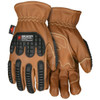 Cut Resistant Gloves, Mustang, Leather, Large, Chocolate