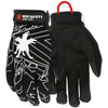 Mechanics Gloves, Medium, Synthetic, Black