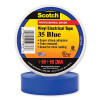 Scotch 35 Vinyl Color Coding Electrical Tape 1/2 In x 20 Ft Blue UL Listed