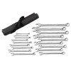 GearWrench 81920 Long Pattern Combination Wrench Set 18 Piece 12 Point Metric Chrome