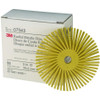 Bristle Disc, 3 Inch Dia, 80 Grit, Ceramic, Curved, Yellow, 1/BX, 4 BX/CS