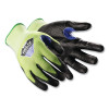 HexArmor 3060-M Helix Cut-Resistant Gloves, 3060, A9 Cut, Medium, Hi-vis Green with Black Coating