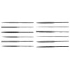 Crescent/Nicholson 37842 Swiss Pattern Thin Rectangular Needle File, 6-1/4 in, 2 Cut