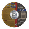Grinding Wheel, Depressed Center, Type 27 - Metal - NorZon Plus, For Grinding, Size: 9 x 1/4 x 5/8-11, Maximum RPM: 6600