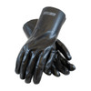 PVC Coated Glove, PROCOAT PVC GLOVES, SMOOTH FINISH, BLACK, 12" LENGTH, INTERLOCK LINED