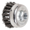 Pferd 82220 Knot Wire Cup Brush 2-3/4 Inch 0.020 Inch Carbon Steel Wire 5/8 Inch to 11 Thread
