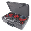 M.K. Morse MHS08E Hole Saw Kit, 14-Pc Electrician's Bi-Metal Hole Saws with Arbors and Case