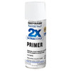 Spray Paint, 12 oz, Aerosol, Spray, Primer, Flat White, 6/case