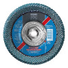 Pferd 67363 Polifan Curve Flap Disc 5 Inch x 5/8 Inch to 11 40 Grit Zirconia 12200 RPM T29 Large Radius
