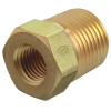 Western Enterprises BB48HP Pipe Thread Bushing, 3000 psi, Brass, 1/4 in NPT Female, 1/2 in NPT Male, All Gas Types