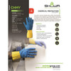 Chemical Resistance Glove, Large, 13 L, Yellow