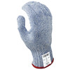 Cut Resistant Glove, Medium, A6 Cut, Blue/White, 10 L