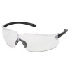 MCR Safety BL110 BlackKat Safety Glasses, Clear Lens, Duramass Scratch-Resistant