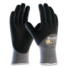 PIP 34-875/L MaxiFlex Ultimate Nitrile Coated Micro-Foam Grip Gloves, Large, Black/Gray, Coated Palm, Fingers and Knuckles