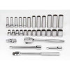 Socket/Tool Set, 29 Pieces, 12-Point, 3/8 Inch Dr