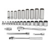 3/8" Drive Socket and Drive Tool Set,  SAE, 28 Pc