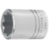 Socket, 1 1/2 Inch OAL, Shallow, 1/2 Inch Dr, 7/16 Inch Size