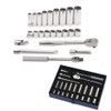 Socket/Tool Set, 23 Pieces, 6-Point, 3/8 Inch Dr