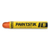 Markal 80224 Paintstik Original B Solid Paint Marker, 11/16 in dia, 4-3/4 in L, Orange
