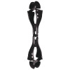 Ergodyne 19112 Squids 3400 Glove Clip Holder with Dual Clips, Black