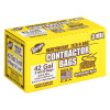 Warp Brothers HBP42-20-R FLEX-O-BAG Contractor Bag, 42 gal, 3 mil Thick, 33 in W x 48 in H, Black