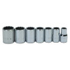 Williams 1/4" Dr Std Socket Set 12-Pt 7-Pcs