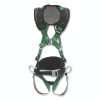 MSA 10206161 V-FORM+ Full-Body Harness, Construction, Back D-Ring, Std, QC Chest/Tongue-Buckle Leg Straps, Shoulder/Waist Padding