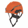 MSA 10194797 V-Gard H1 Safety Helmet, Fas-Trac III Pivot Ratchet, Novent, Orange