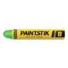 Markal 82836 Paintstik Original B Solid Paint Marker, 11/16 in dia, 4-3/4 in L, Fluorescent Green