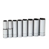 Socket Set, 8 Pieces, 3/8 Inch Dr, Deep, 3/8 Inch Size