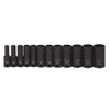 Socket Set, 12 Pieces, 3/8 Inch Dr, Impact, 3/8 Inch Size