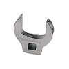 Crowfoot Wrench, Open End, 3/8 Inch Dr, Satin-Chrome, SAE