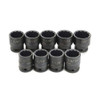 Socket Set, 9 Pieces, 3/4 Inch Dr, Shallow, 3/4 Inch Size