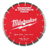 Milwaukee Tool 49-93-9314 Segmented Masonry and Concrete Blade, 1 in Arbor Dia, 14 in Blade Dia